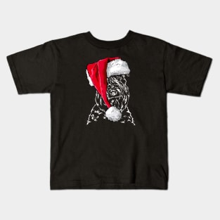 Soft Coated Wheaten Terrier Santa Christmas dog Kids T-Shirt